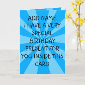 特別誕生日あり カード (黄色い花)