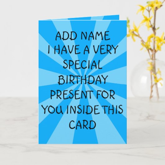 特別誕生日あり カード (黄色い花)