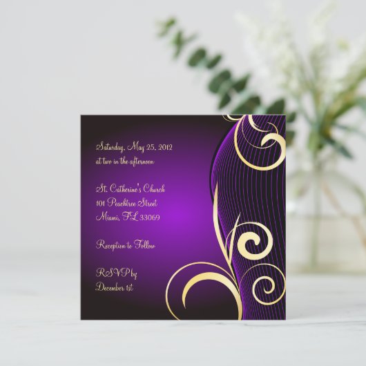 特別誕生日または記念日 招待状 (スタンド正面)