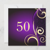 特別誕生日または記念日 招待状 (裏面)