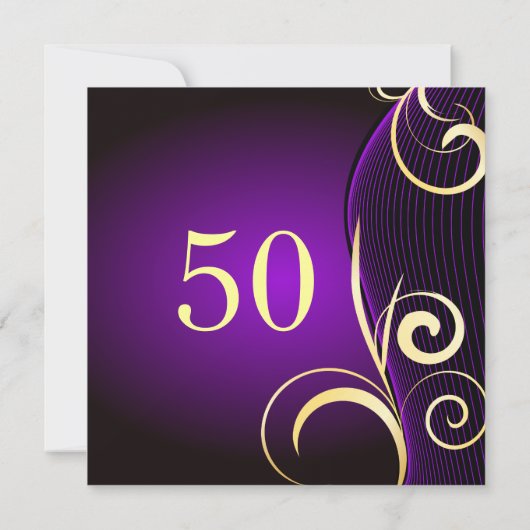 特別誕生日または記念日 招待状 (裏面)