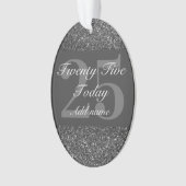 特別誕生日パーソナライズされたオーナメントの贈り物25日 オーナメント (正面)