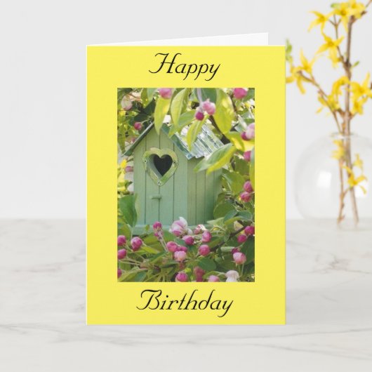 *特別誕生日*の場合 カード (黄色い花)