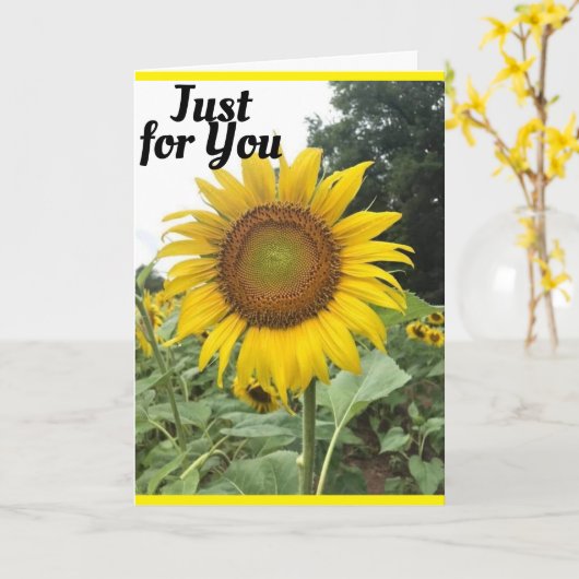 *特別誕生日*の場合 カード (黄色い花)