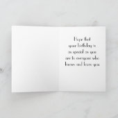 特別誕生日* カード (内部)