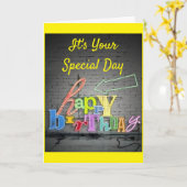 特別誕生日*特別な方へ カード (黄色い花)