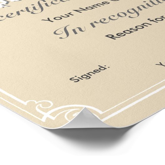 特別賞状 ポスター (角)