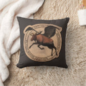 特別運航番号2ムース航空飛んでいるパッチ クッション (ブランケット)