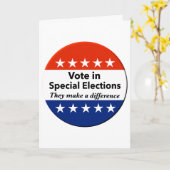 特別選挙の投票 カード (黄色い花)