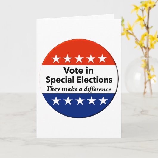 特別選挙の投票 カード (黄色い花)