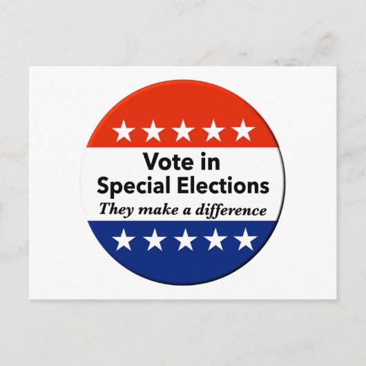 特別選挙の投票 ポストカード (正面)