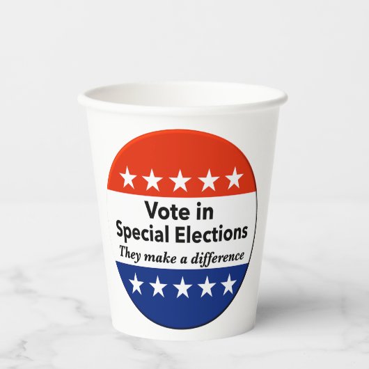 特別選挙の投票 紙コップ (正面)