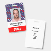 特別選挙イベントセキュリティ/IDバッジ バッジ (正面＆裏面)