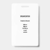 特別選挙イベントセキュリティ/IDバッジ バッジ (裏面)