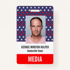 特別選挙イベントセキュリティ/IDバッジ バッジ