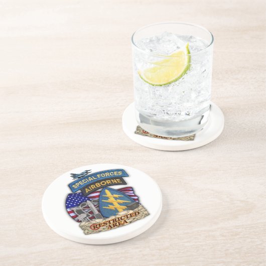 特別部隊がグリーン·ベレー退役軍人コースター コースター (側面)