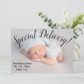 特別配信フォトスクリプト男女兼用誕生 案内状 (スタンド正面)