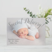 特別配信フォトスクリプト男女兼用誕生 案内状 (スタンド正面)