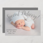 特別配信フォトスクリプト男女兼用誕生 案内状 (正面/裏面)