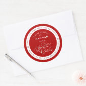 特別配送サンタクリスマスネームタグシール ラウンドシール (封筒)