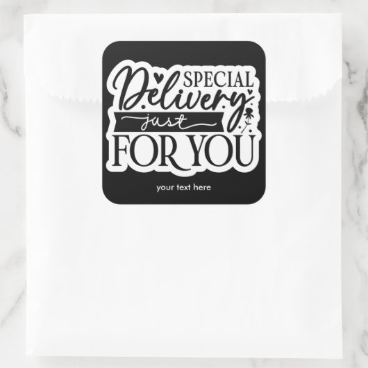 特別配送シール スクエアシール (バッグ)