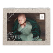 特別配送小包家族の写真切手 カレンダー (カバー)