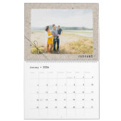 特別配送小包家族の写真切手 カレンダー (1月 2026)