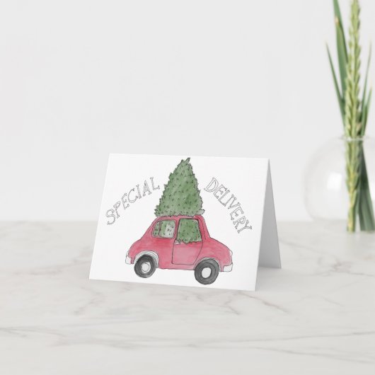 特別配送 – クリスマスツリー シーズンカード (正面)