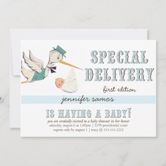 特別配送-ヴィンテージストーク 招待状 (正面)