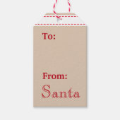 特別配達の北極クリスマスギフトタグ ギフトタグ (正面)