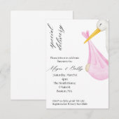 特別配達の女の子 招待状 (正面/裏面)