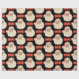 特別配達レトロサンタ ラッピングペーパー