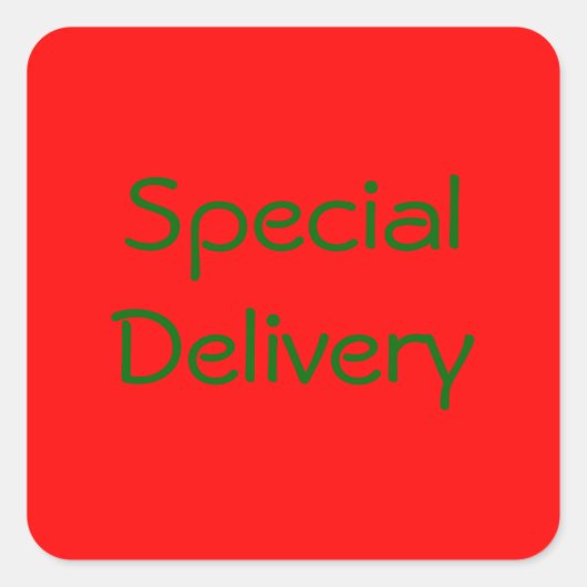 「特別配達券」シール スクエアシール (正面)