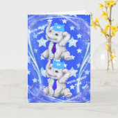 特別配達双子グリーティングカード カード (黄色い花)