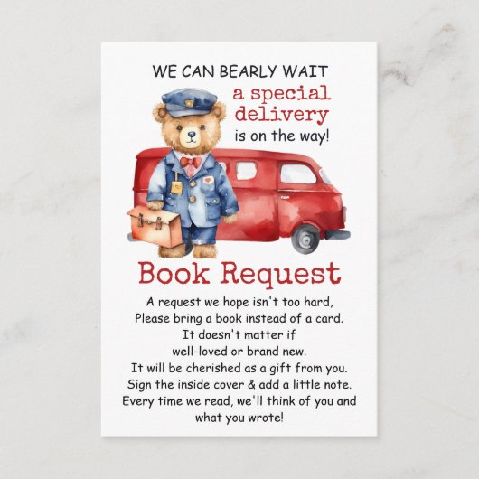 特別配達図書のご請求を心よりお待ちしております エンクロージャーカード (正面)