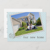特別配達新しいホームフォトポストカード 案内ポストカード (正面/裏面)
