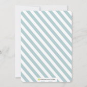 特別配達赤ちゃんシャワー招待状 – 少年 招待状 (裏面)