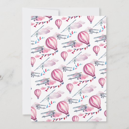 特別配達赤ちゃんシャワー招待状 招待状 (裏面)