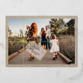 特別配達郵便切手クリスマスフォト小包 箔シーズンカード (正面)