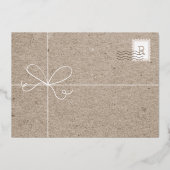 特別配達郵便切手クリスマスフォト小包 箔シーズンカード (裏面)