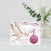 特別配達！ピンクストークEOSリップバームのお願い 招待状 (スタンド正面)