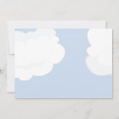 特別配達! ブルーストークベビーシャワー 招待状 (裏面)