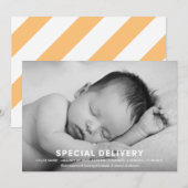 特別配達|誕生の告知 案内状 (正面/裏面)