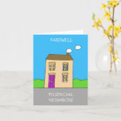 特別隣人へのお別れ カード (黄色い花)