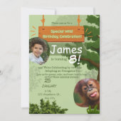 特別養子縁組誕生祝い 招待状 (正面)