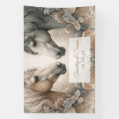 特別魅惑の馬結婚の旗 横断幕 (縦)