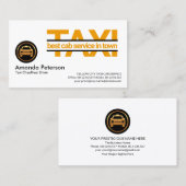 特別黄色タクシー標識タクシー運転手 名刺 (正面/裏面)