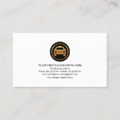 特別黄色タクシー標識タクシー運転手 名刺 (裏面)