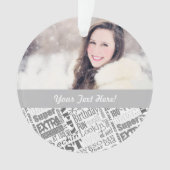 特別100歳の誕生日パーティーパーソナライズされた贈り物 オーナメント (正面)