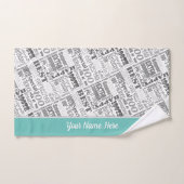 特別100歳の誕生日パーティーパーソナライズされた贈り物 バスタオルセット (ハンドタオル)